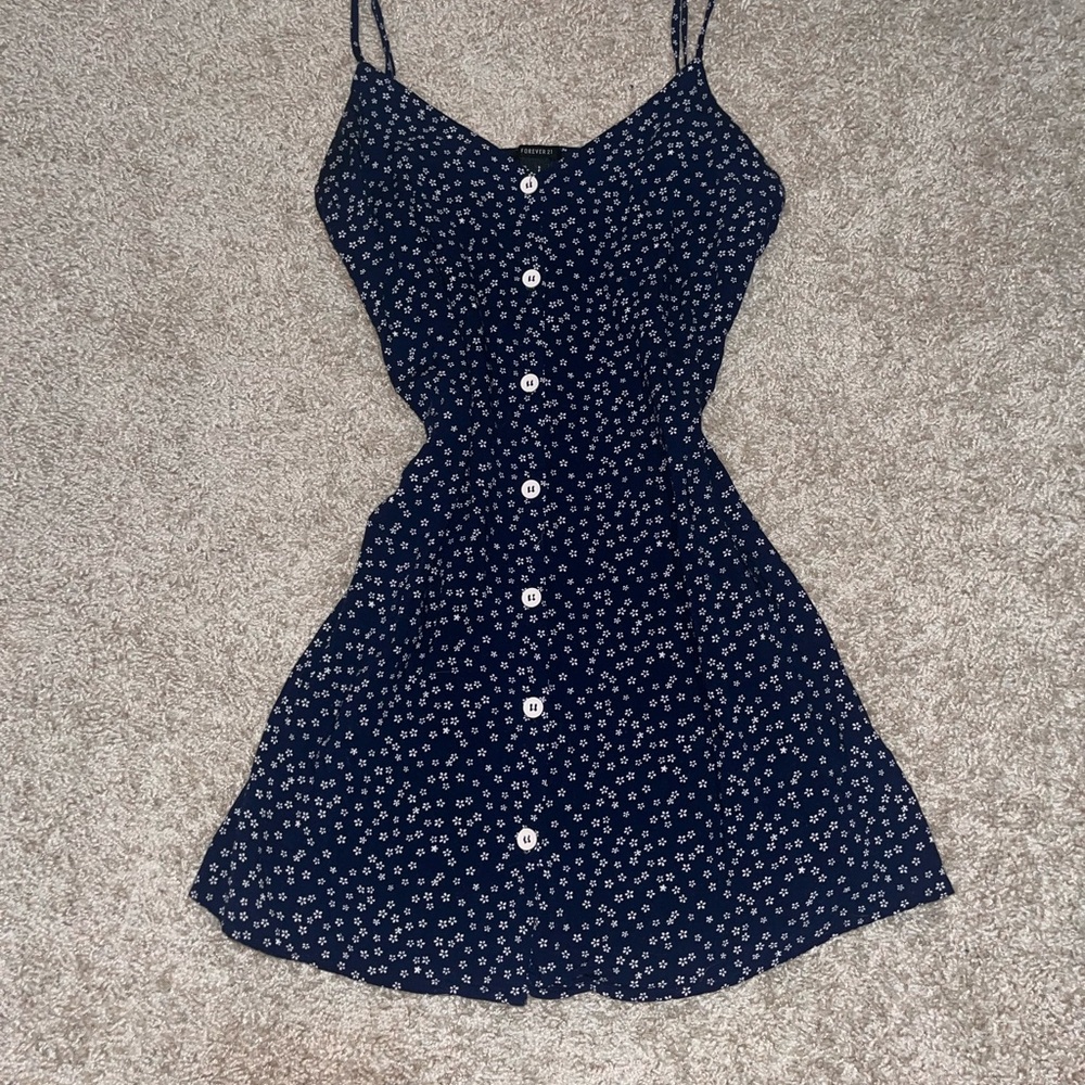Floral Navy Dress
